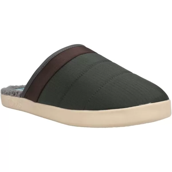 TOMS Mens Harbor Casual Slippers Casual  RedDeep Forest Matte Ripstop