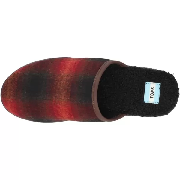 TOMS Mens Harbor Casual Slippers Casual  RedRed