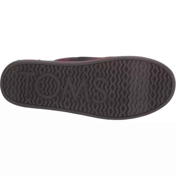 TOMS Mens Harbor Casual Slippers Casual  RedRed Abstract Plaid
