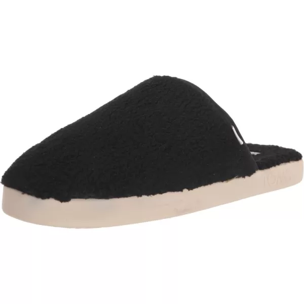 TOMS Mens Harbor Casual Slippers Casual  RedBlack Faux Shearling