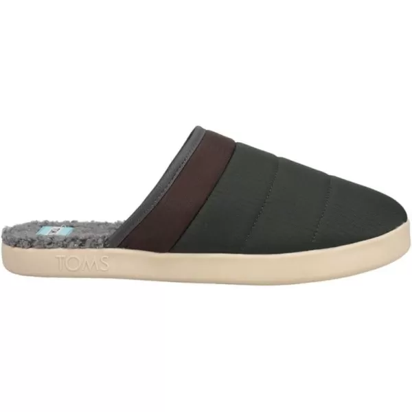 TOMS Mens Harbor Casual Slippers Casual  RedDeep Forest Matte Ripstop