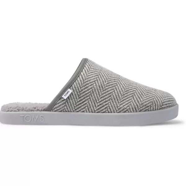 TOMS Mens Harbor Casual Slippers Casual  RedGrey