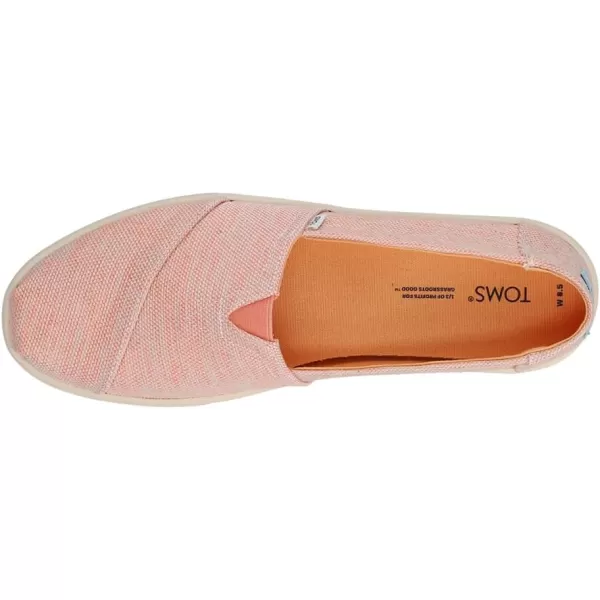 imageTOMS Womens Alpargata Small Leopard Slip On SneakerApricot Melange Woven