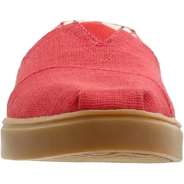 imageTOMS Womens Alpargata Small Leopard Slip On SneakerBrick Red Heritage Canvas Cupsole