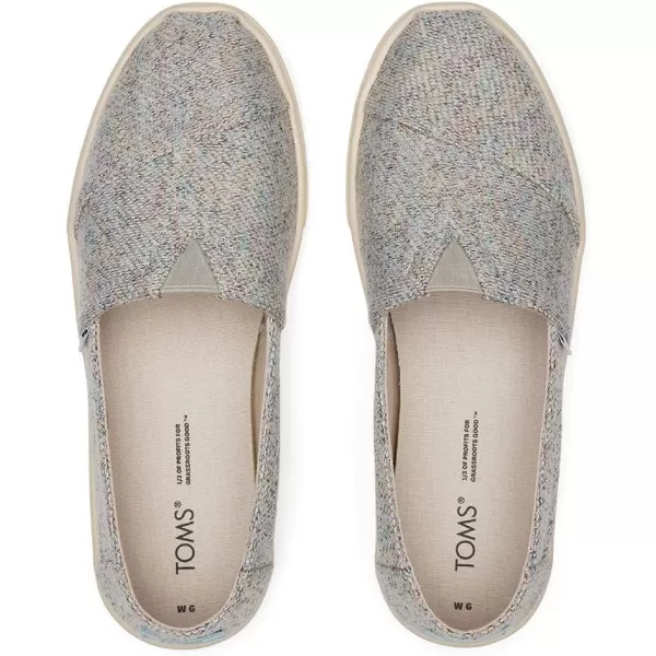 imageTOMS Womens Alpargata Small Leopard Slip On SneakerCloud Grey