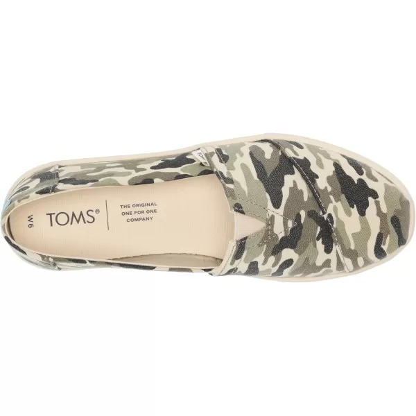 imageTOMS Womens Alpargata Small Leopard Slip On SneakerDirty Olive