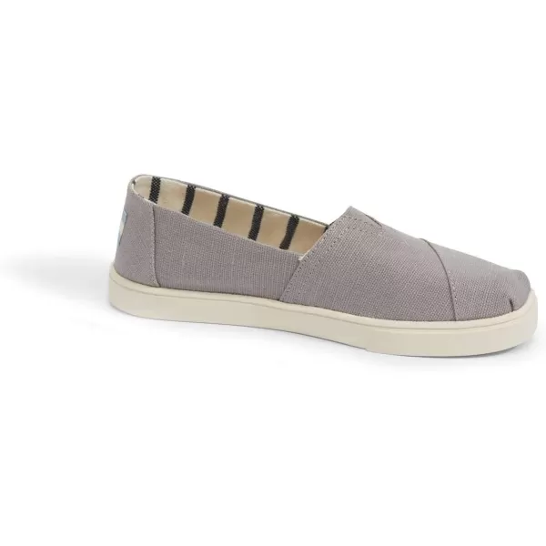 imageTOMS Womens Alpargata Small Leopard Slip On SneakerMorning Dove Heritage Canvas Fabric