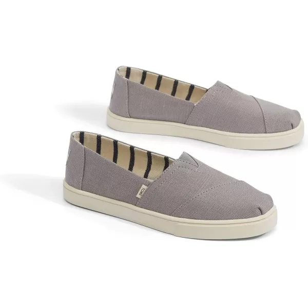 imageTOMS Womens Alpargata Small Leopard Slip On SneakerMorning Dove Heritage Canvas Fabric