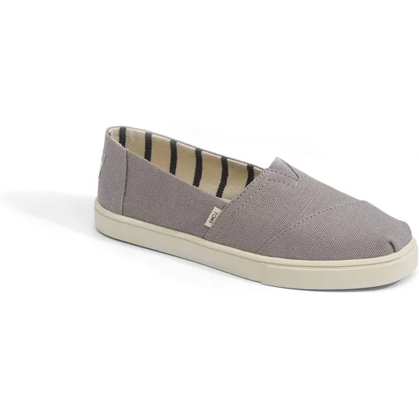 imageTOMS Womens Alpargata Small Leopard Slip On SneakerMorning Dove Heritage Canvas Fabric