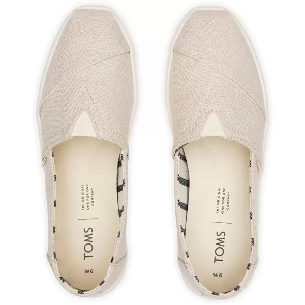 imageTOMS Womens Alpargata Small Leopard Slip On SneakerNatural Heritage Canvas