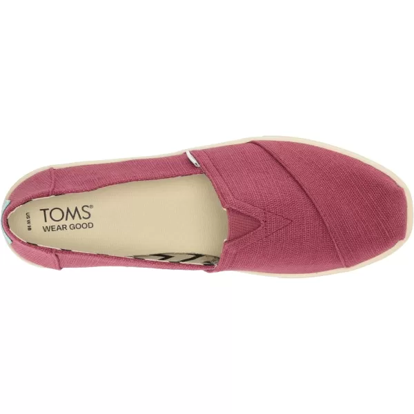 imageTOMS Womens Alpargata Small Leopard Slip On SneakerVintage Rose Heritage Canvas