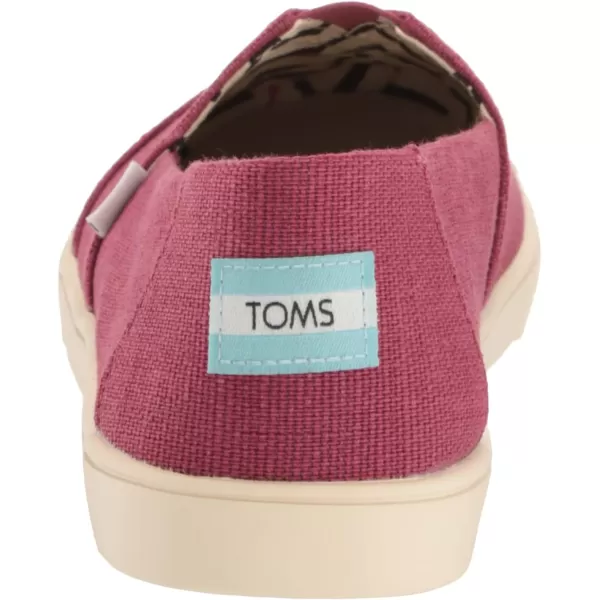 imageTOMS Womens Alpargata Small Leopard Slip On SneakerVintage Rose Heritage Canvas