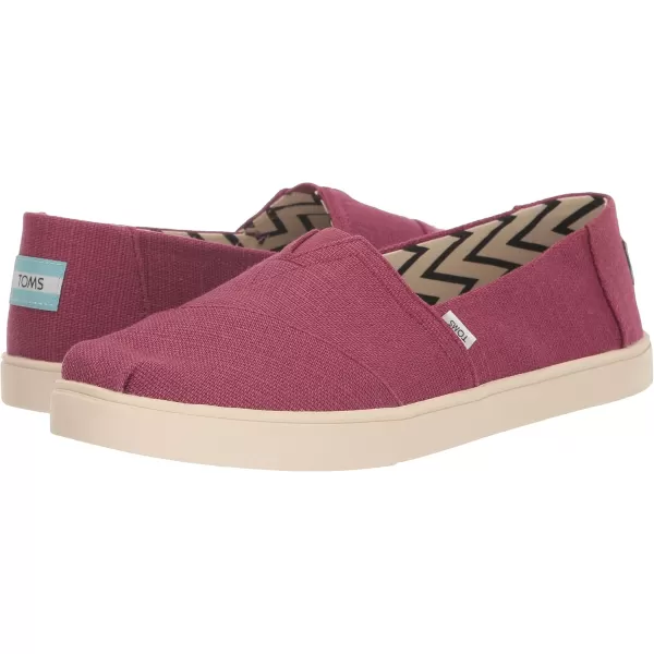 imageTOMS Womens Alpargata Small Leopard Slip On SneakerVintage Rose Heritage Canvas