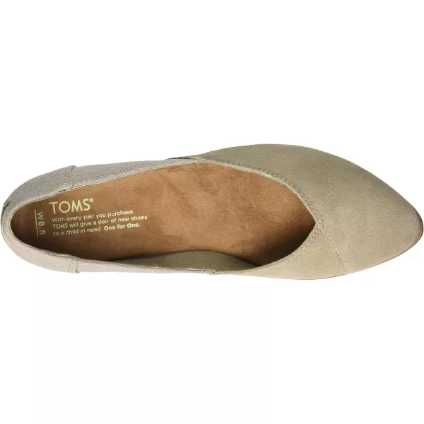 imageTOMS Womens Jutti  BrownDesert Taupe SuedeHeritage Canvas Mix