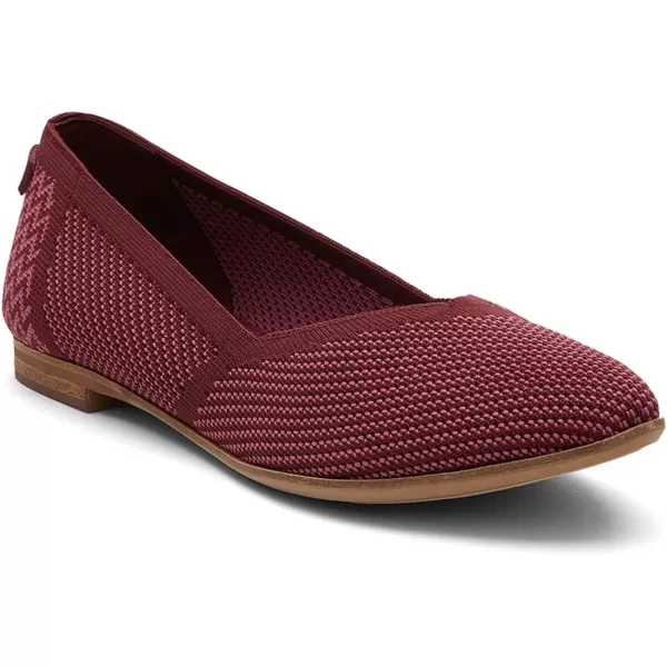 imageTOMS Womens Jutti Neat FlatDeep Burgundy Repreve Knit