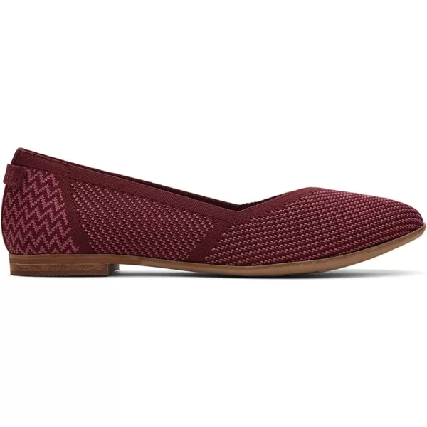 imageTOMS Womens Jutti Neat FlatDeep Burgundy Repreve Knit