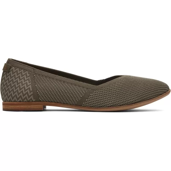 imageTOMS Womens Jutti Neat FlatOlive