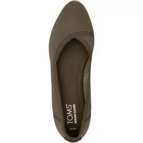 imageTOMS Womens Jutti Neat FlatOlive