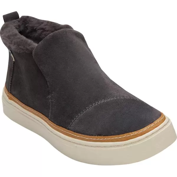 imageTOMS Womens Paxton SneakerWater Resistant Forged Iron Grey SuedeFaux Fur