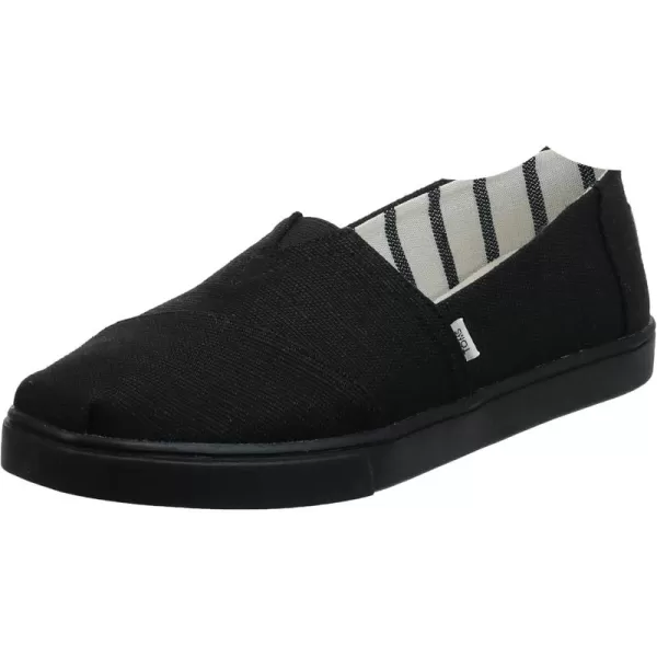 imageTOMS Womens Alpargata Small Leopard Slip On SneakerBlackBlack Heritage