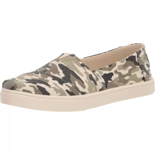 imageTOMS Womens Alpargata Small Leopard Slip On SneakerDirty Olive