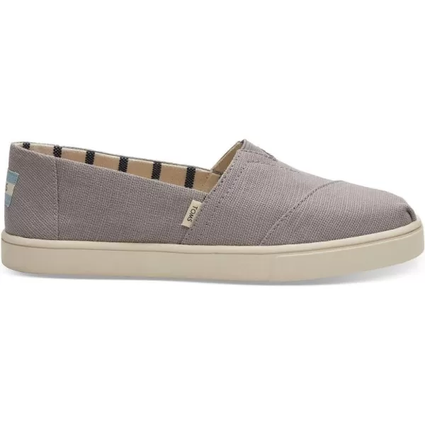 imageTOMS Womens Alpargata Small Leopard Slip On SneakerMorning Dove Heritage Canvas Fabric
