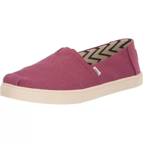 imageTOMS Womens Alpargata Small Leopard Slip On SneakerVintage Rose Heritage Canvas