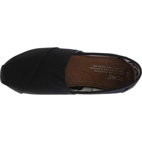 imageTOMS Womens Alpargata  BlackBlack Canvas