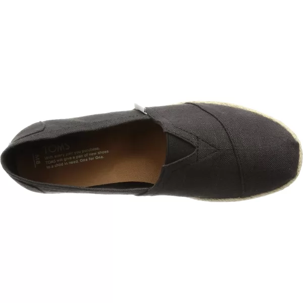 imageTOMS Womens Alpargata  BlackBlack Linen