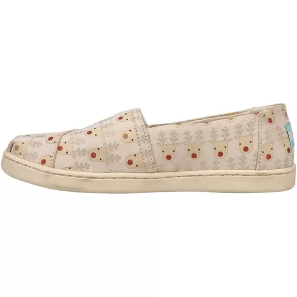 imageTOMS Womens Alpargata  BlackNatural Reindeer Faces Print