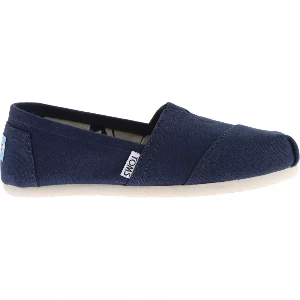 imageTOMS Womens Alpargata  BlackNavy Canvas