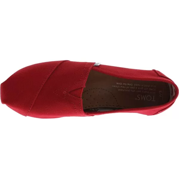 imageTOMS Womens Alpargata  BlueRed Canvas