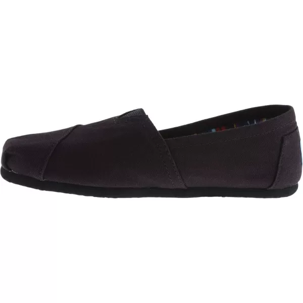 imageTOMS Womens Alpargata  GreyBlack on Black Canvas