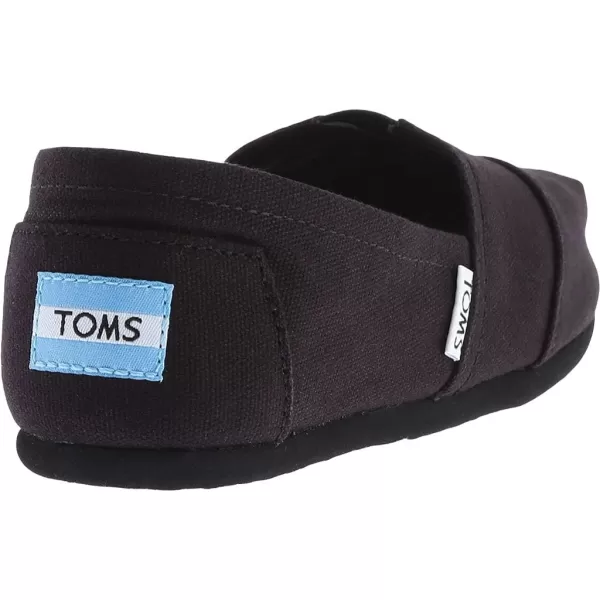 imageTOMS Womens Alpargata  GreyBlack on Black Canvas