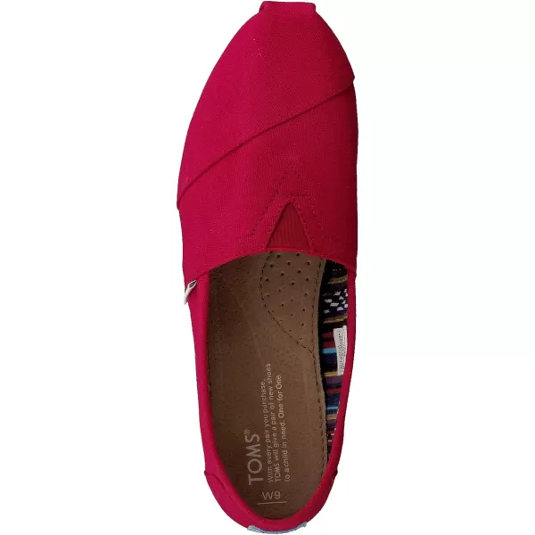imageTOMS Womens Alpargata  GreyRed Canvas