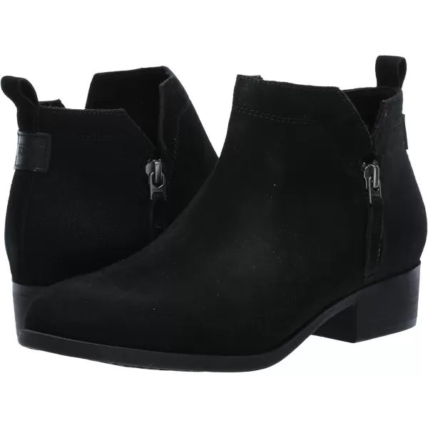 imageTOMS Womens Dahlia Ankle BootBlack SuedeHeritage Canvas