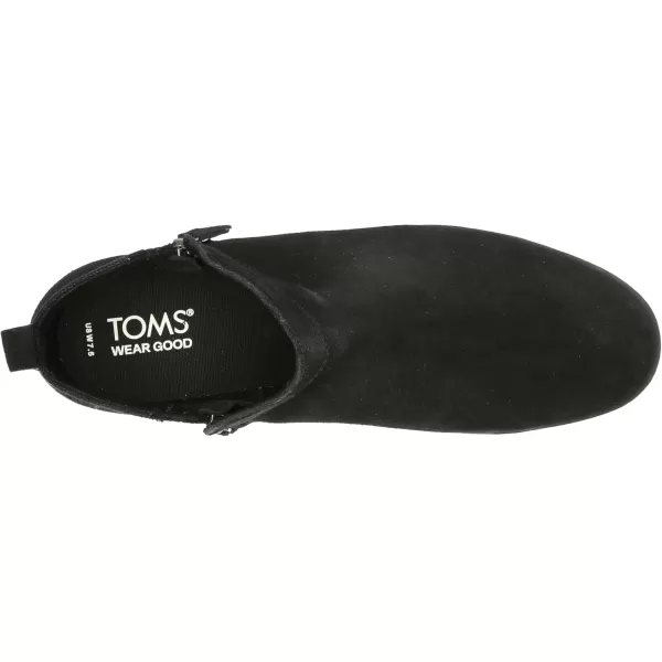 imageTOMS Womens Dahlia Ankle BootBlack SuedeHeritage Canvas