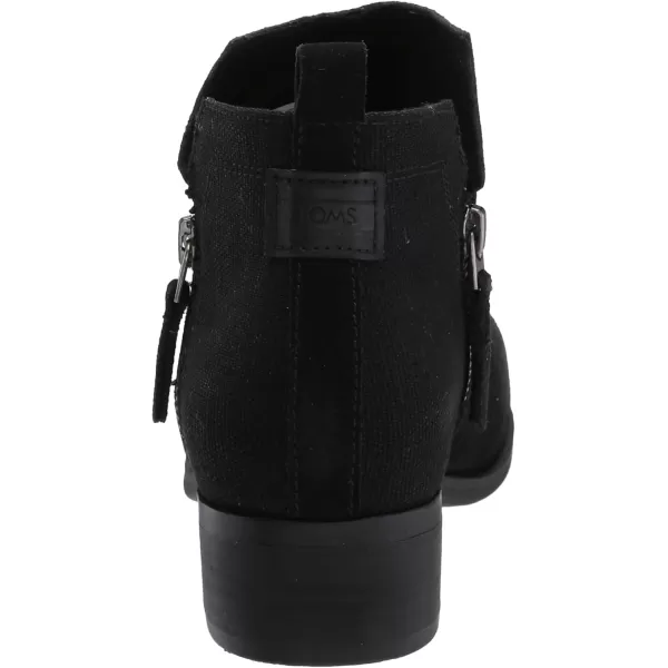 imageTOMS Womens Dahlia Ankle BootBlack SuedeHeritage Canvas