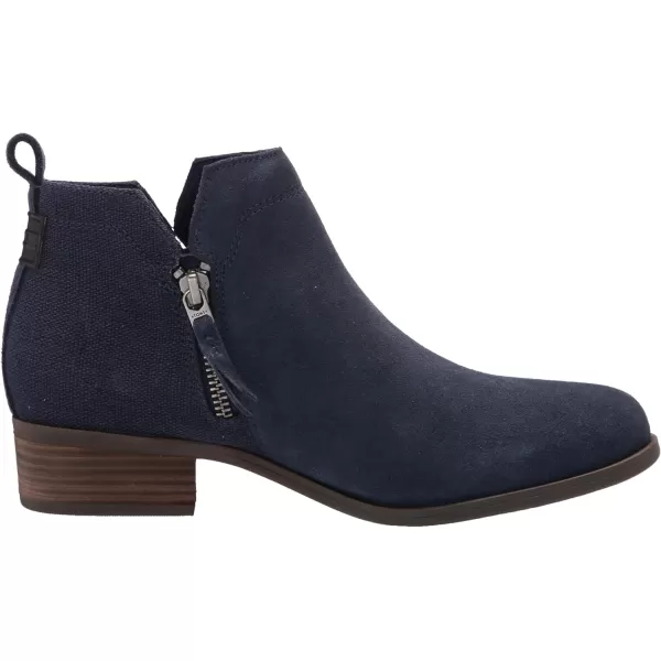 imageTOMS Womens Dahlia Ankle BootNavy SuedeHeritage Canvas