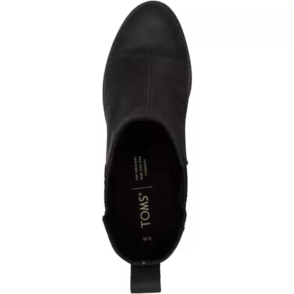 imageTOMS Womens Everly Pull On Ankle BootsBlack Leather