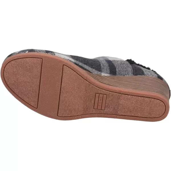 imageTOMS Womens Kelsey Fashion BootBlack Cozy Plaid Faux Shearling