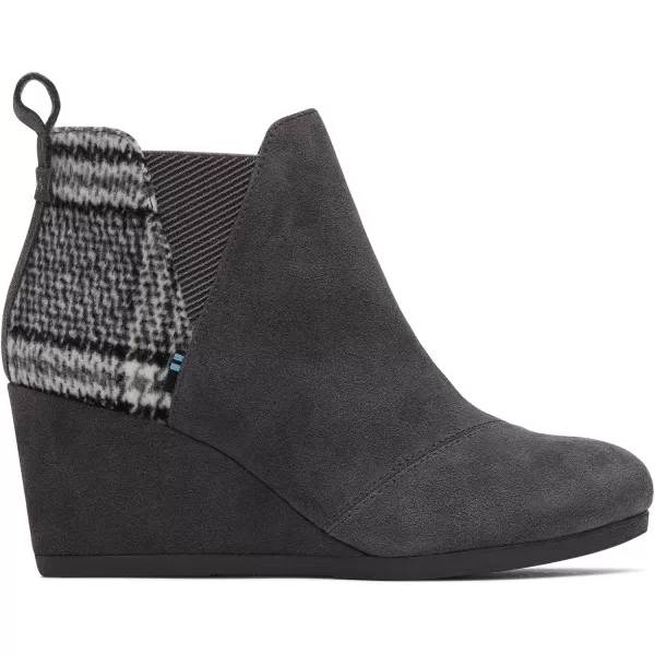 imageTOMS Womens Kelsey Fashion BootForged Iron Grey SuedePlaid
