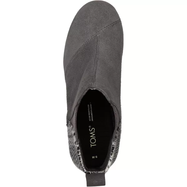 imageTOMS Womens Kelsey Fashion BootForged Iron Grey SuedePlaid