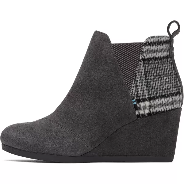 imageTOMS Womens Kelsey Fashion BootForged Iron Grey SuedePlaid