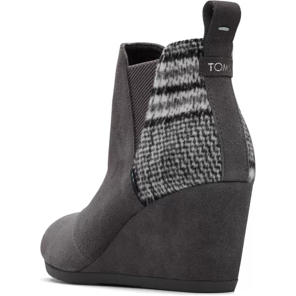 imageTOMS Womens Kelsey Fashion BootForged Iron Grey SuedePlaid