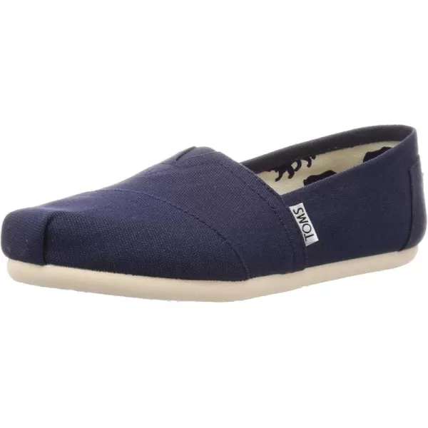 imageTOMS Womens Alpargata  BlackNavy Canvas