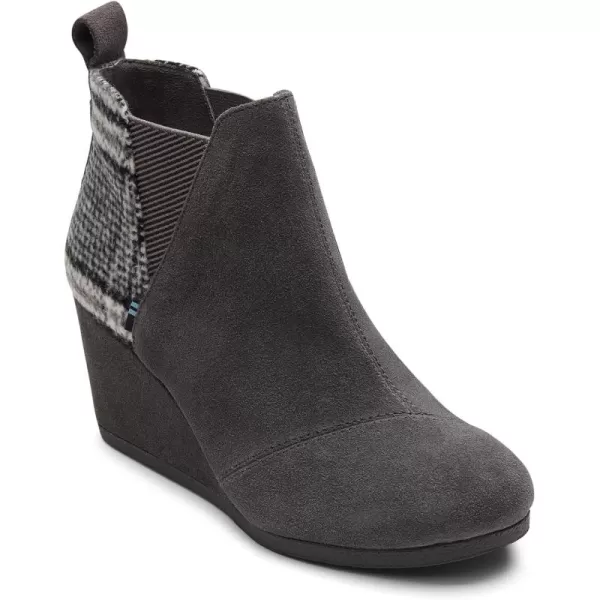 imageTOMS Womens Kelsey Fashion BootForged Iron Grey SuedePlaid
