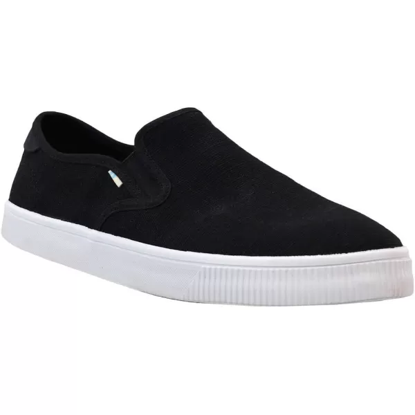 imageTOMS Mens Baja Slip On Sneakers Shoes Casual  BlackBlack Heritage Canvas