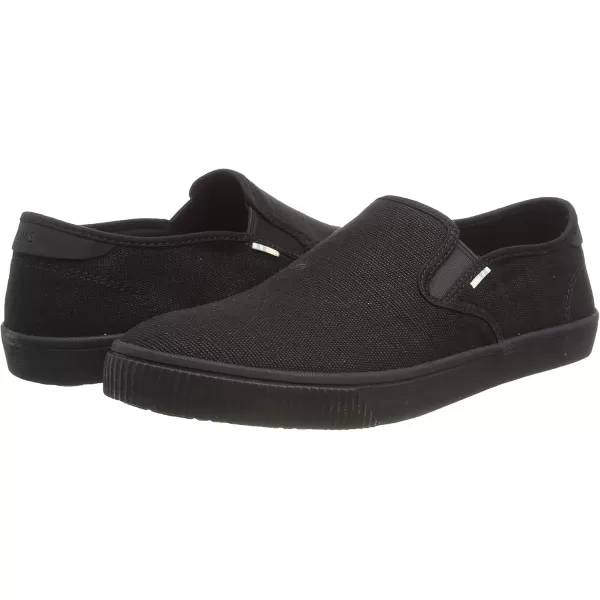 imageTOMS Mens Baja Slip On Sneakers Shoes Casual  BlackBlackBlack Heritage Canvas