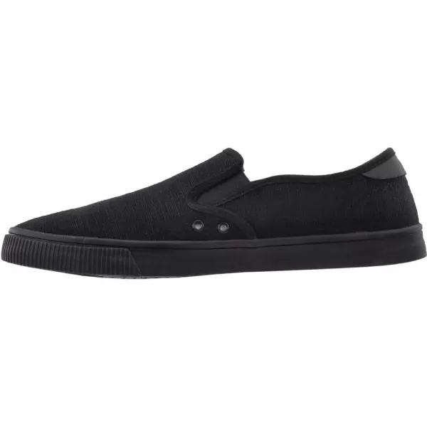 imageTOMS Mens Baja Slip On Sneakers Shoes Casual  BlackBlackBlack Heritage Canvas